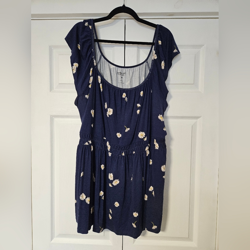 Navy Blue Super Soft Baby Doll Tank